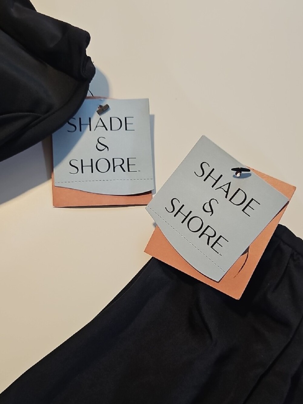 Shade & Shore Women's Black Bikini Set with Bralette Top & Med Coverage Bottom - Picture 2 of 12